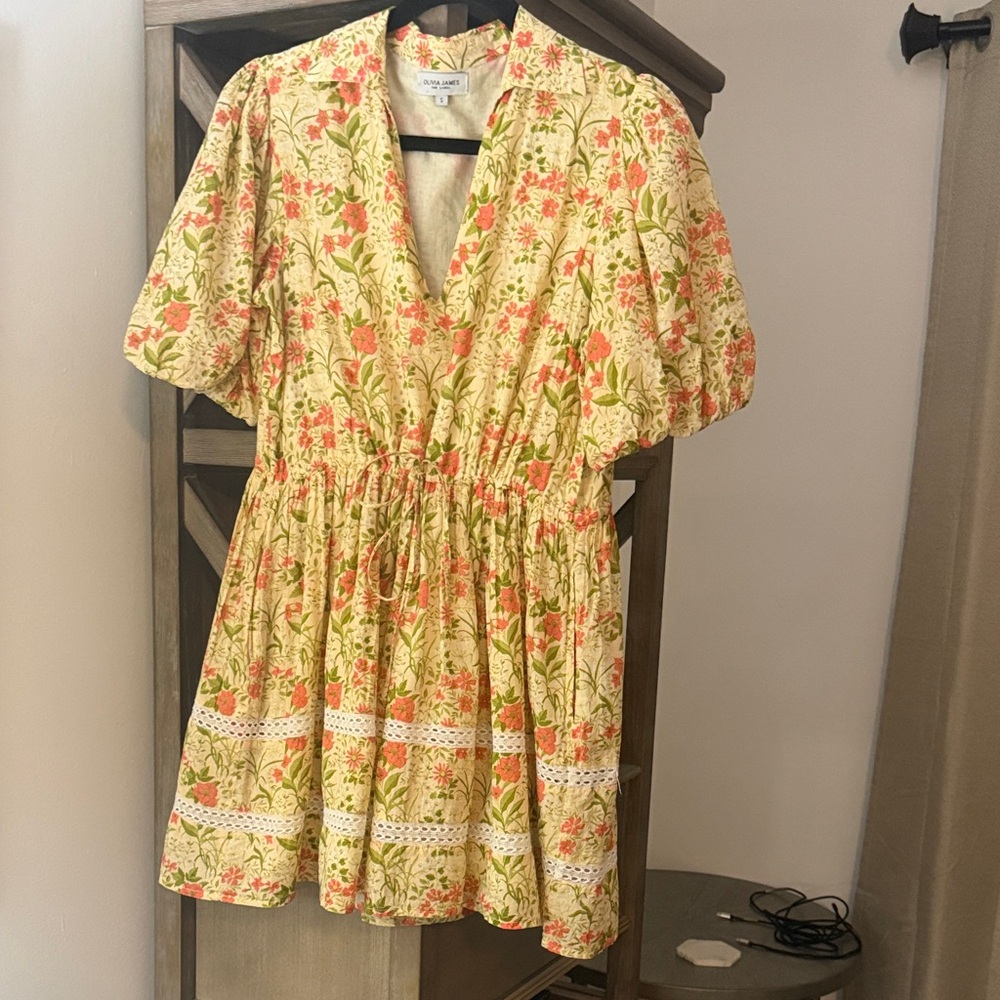 Elizabeth James Floral V-Neck Casual Dress